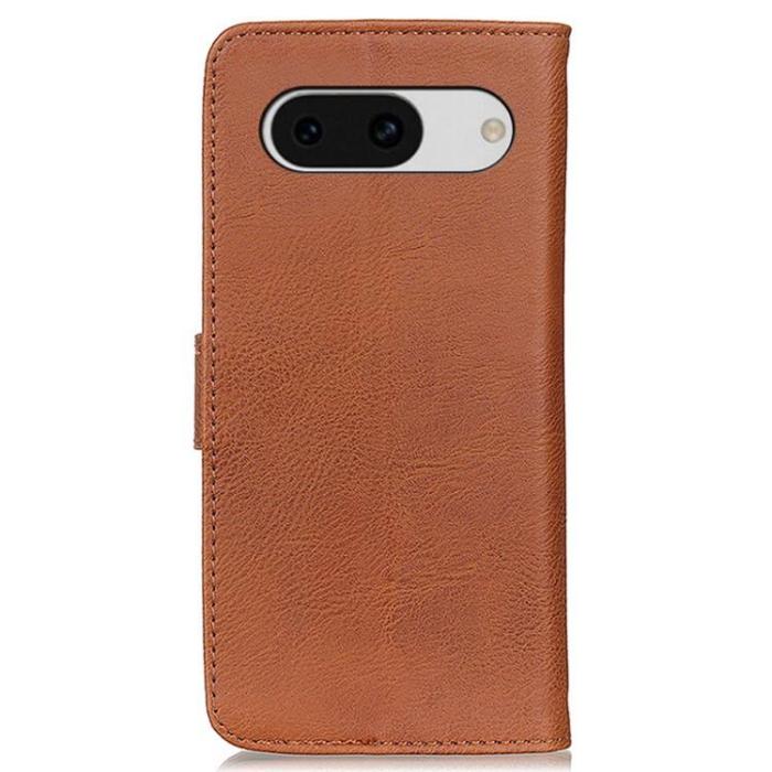 KHAZNEH - KHAZNEH Google Pixel 8A Plånboksfodral Stativ Anti-drop - Brun