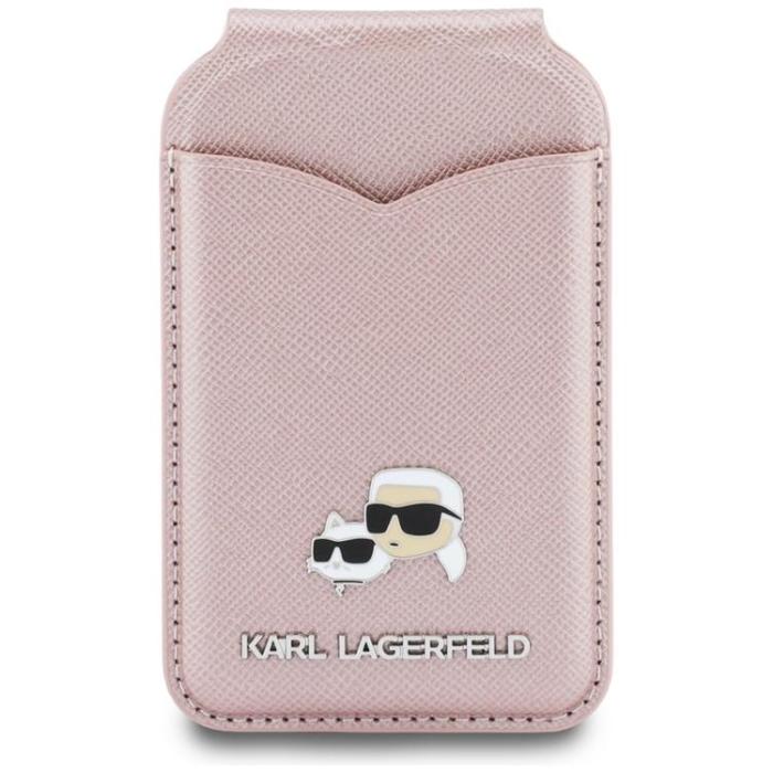 KARL LAGERFELD - Karl Lagerfeld MagSafe Korthållare Stativ med Spegel - Rosa