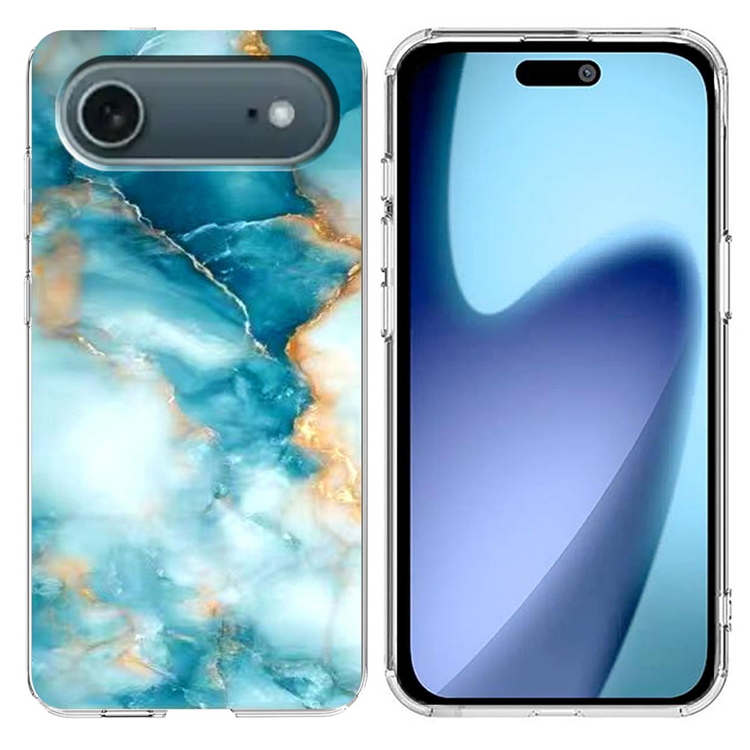 iPhone Air Mobilskal Marble Pattern Printing Soft - Blå | 2353 | AlltMobil