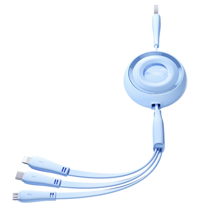 Joyroom - Joyroom 3in1 USB-A till USB-C, Lightning, microUSB kabel 1m