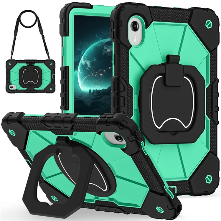 Lenovo M11/Idea Tab Mobilskal Silikon Kickstand (Svart/Mintgrön) | 2353 | AlltMobil