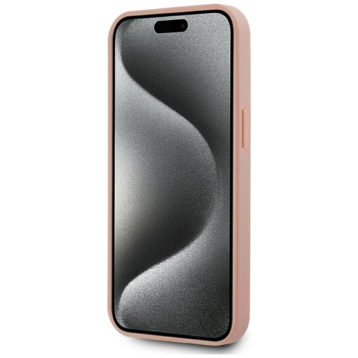 KARL LAGERFELD - Karl Lagerfeld Mobilskal till iPhone 15 MagSafe Mongram Logo - Rosa
