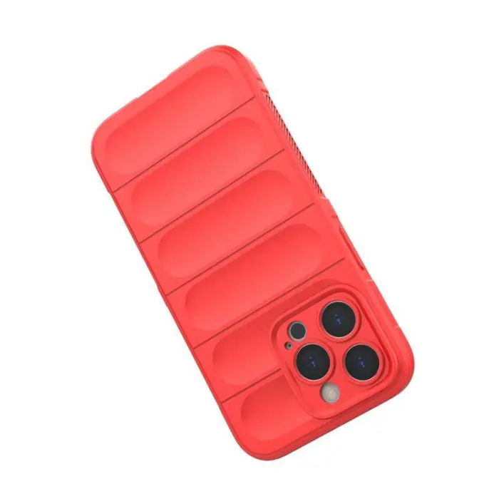 OEM - iPhone 13 Pro Skal Elastic Armored Magic Shield - röd