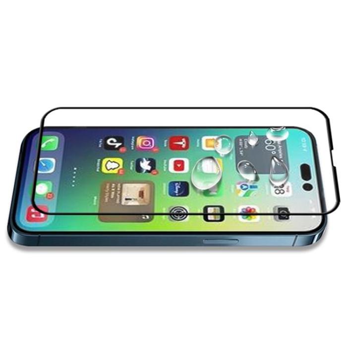 Mocolo - MOCOLO iPhone 14 Plus Härdat Glas Skärmskydd Full Glue HD - Svart