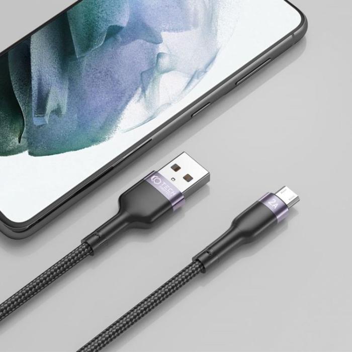 UTGATT1 - Tech-Protect Micro USB Kabel 200cm Ultraboost - Svart