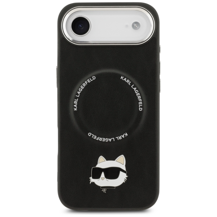 KARL LAGERFELD - Karl Lagerfeld iPhone Air Mobilskal MagSafe Choupette Pin - Svart