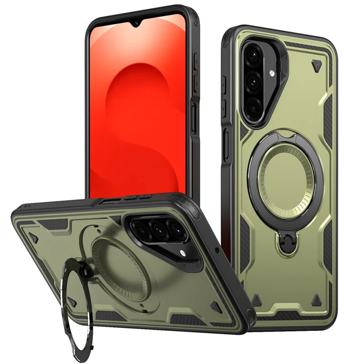 Mobilskal till Galaxy A17 5G Magsafe Kickstand (Olivgrön) | 2353 | AlltMobil