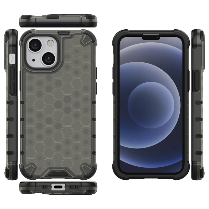 OEM - iPhone 13 mini Mobilskal Honeycomb Armor - Svart