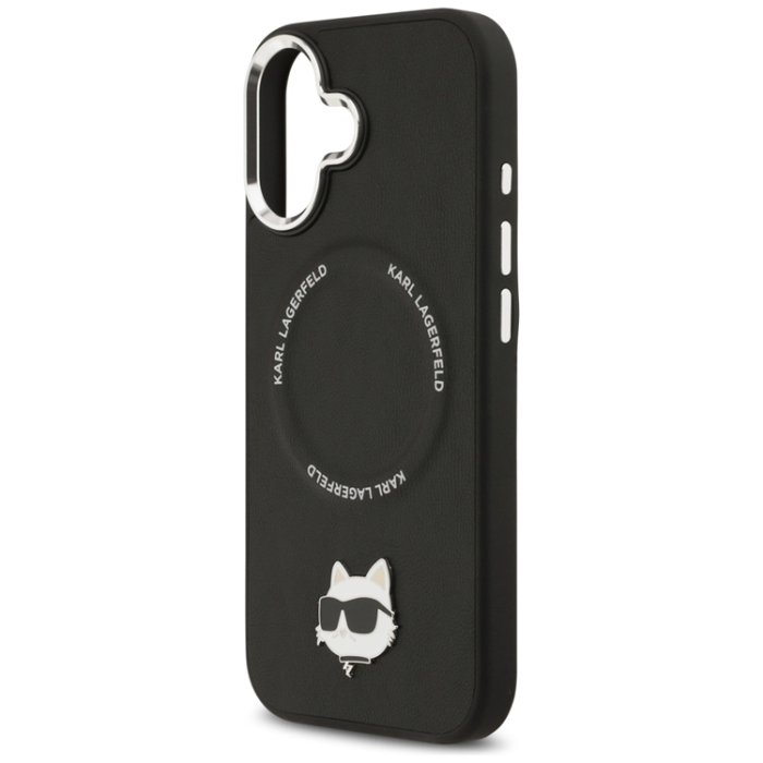 KARL LAGERFELD - Karl Lagerfeld iPhone 17 Mobilskal MagSafe Choupette Pin - Svart