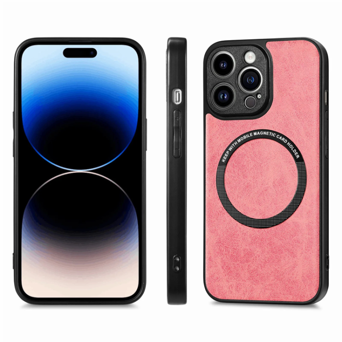 Boom of Sweden - BOOM iPhone XR Mobilskal Magsafe Läder - Rosa