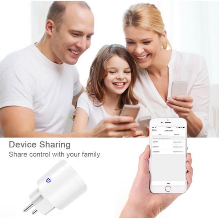 A-One Brand - Smart Home Plug WiFi 20A EU - Vit