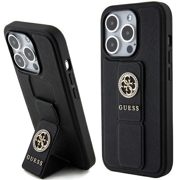 Guess iPhone 15 Pro Max Mobilskal Grip Stand Saffiano Strass | 2353 | AlltMobil