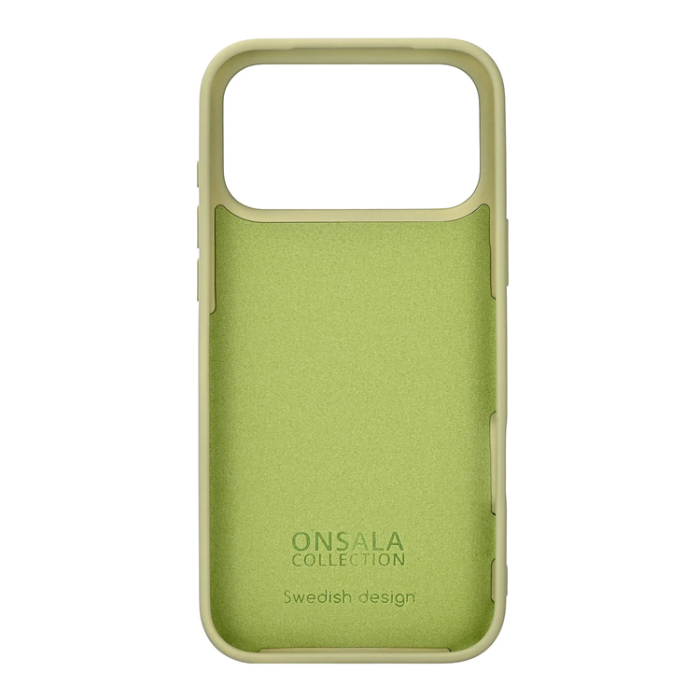 Onsala - ONSALA iPhone 17 Pro Max Mobilskal med Silikonkänsla - Lime