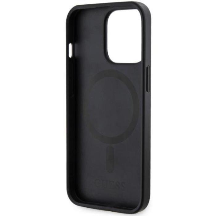 Guess - Guess iPhone 13 Pro/13 Mobilskal MagSafe Printed Stripes - Svart