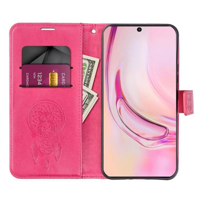 OEM - Galaxy A15 5G Plånboksfodral Mezzo Dream Catcher - Rosa