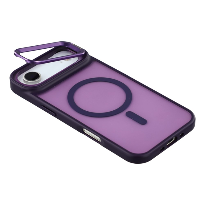 A-One Brand - iPhone Air Mobilskal MagSafe Lins Kickstand - Mörklila