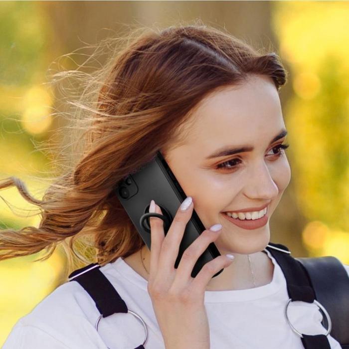Tech-Protect - Galaxy A34 5G Mobiskal Ringhållare Silicone - Svart