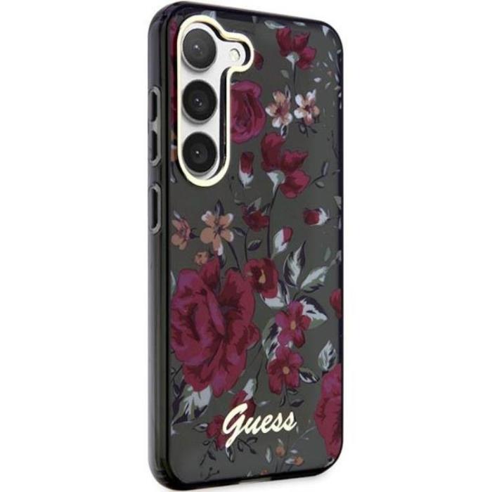 Guess - Guess Galaxy S23 Mobilskal Flower Collection - Grön