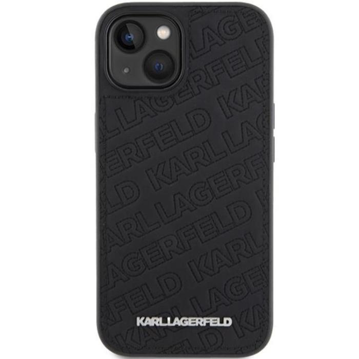 KARL LAGERFELD - KARL LAGERFELD iPhone 15 Mobilskal Quilted K Pattern - Svart