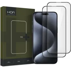 Hofi - Hofi [2-Pack] iPhone 16 Pro H&auml;rdat Glas Sk&auml;rmskydd Pro Plus