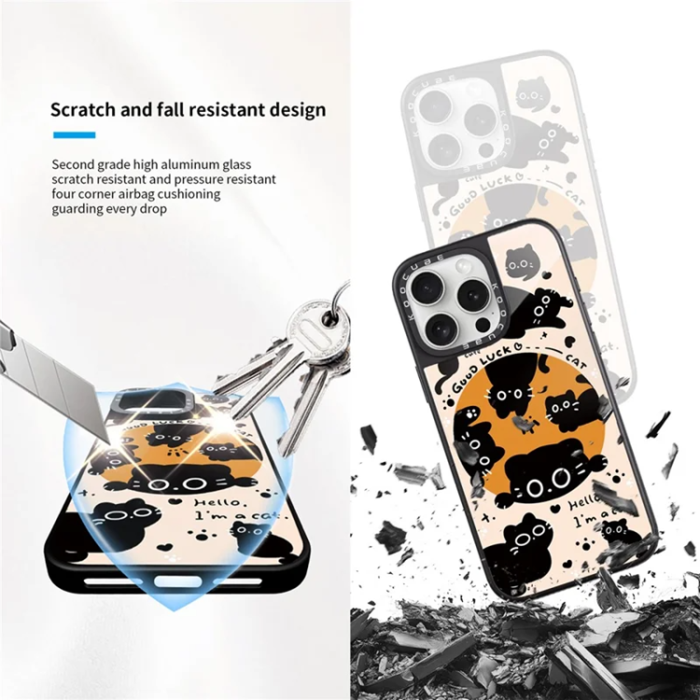 A-One Brand - iPhone 15 Pro Mobilskal MagSafe Aluminium Silikon