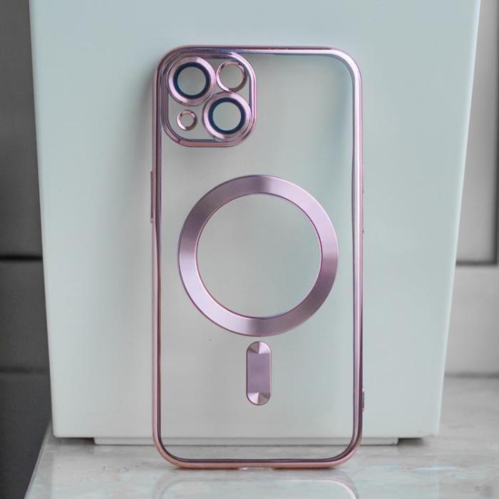 OEM - Galaxy S25 Plus Mobilskal Magsafe Color Chrome - Roséguld