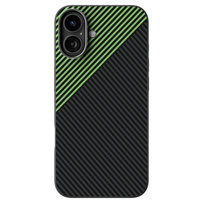 ABEEL - ABEEL iPhone 16 Mobilskal MagSafe Carbon Fiber Texture