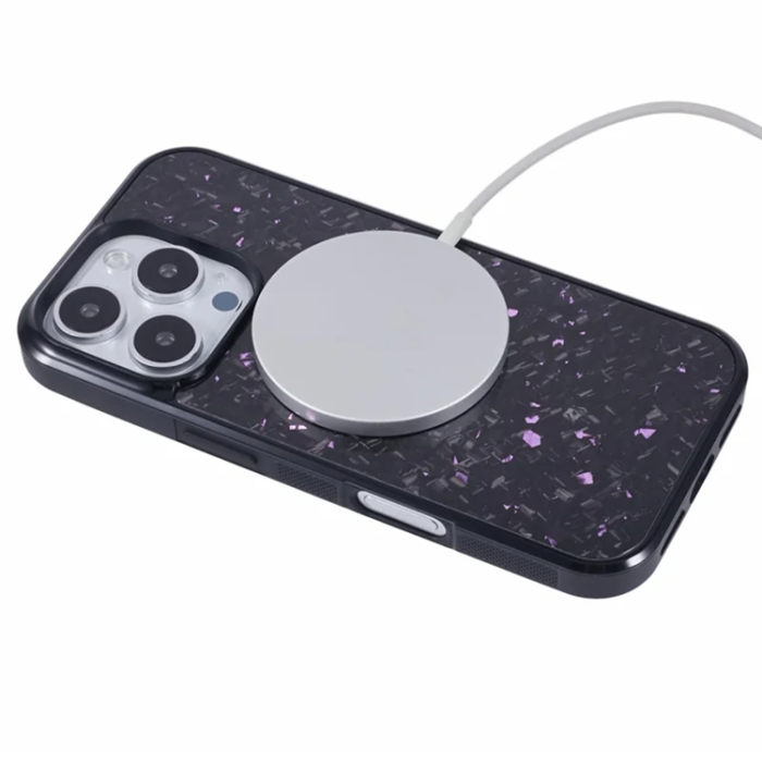 A-One Brand - iPhone 16 Pro Max Mobilskal Aramid Fiber Forged - Lila