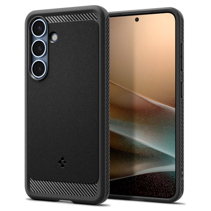 Spigen - Spigen Galaxy S25 Mobilskal Magsafe Rugged Armor - Matte Svart