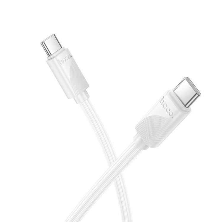 Hoco USB-C - USB-C 60W 3A Kabel 1m X114 - Vit
