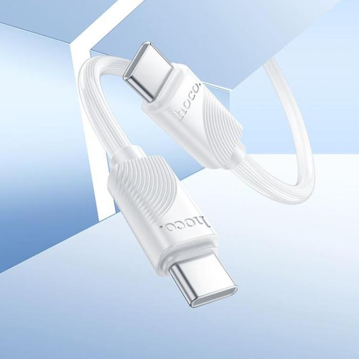 Hoco - Hoco USB-C - USB-C 60W 3A Kabel 1m X114 - Vit