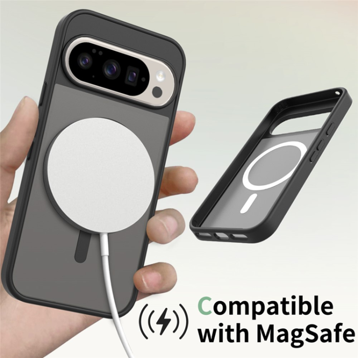 A-One Brand - Google Pixel 10/10 Pro Mobilskal MagSafe Skin Touch - Svart