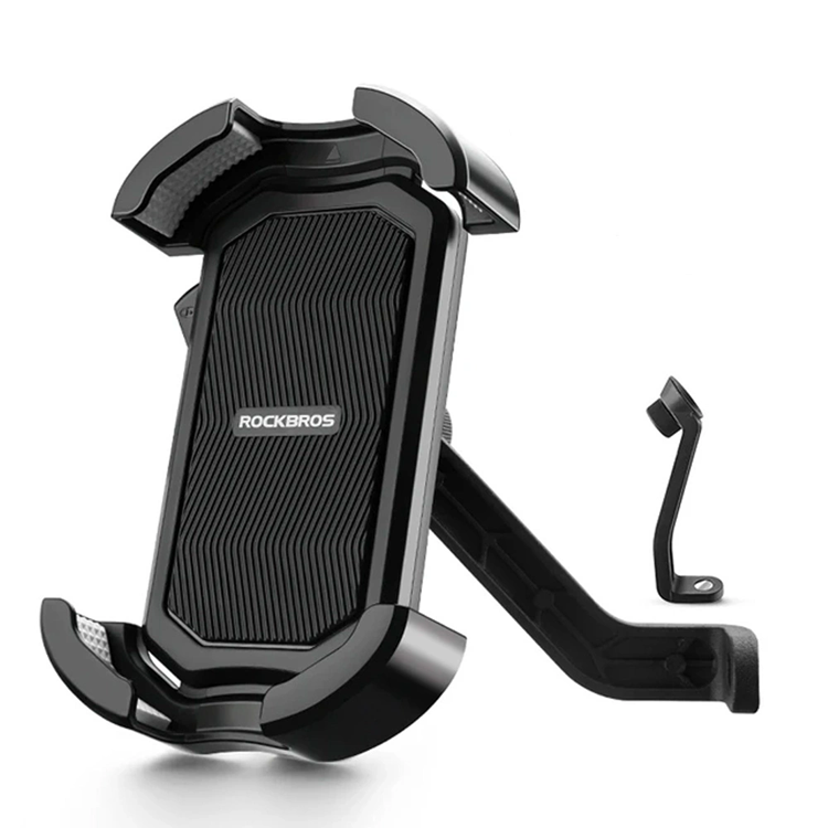 Rockbros Motorcykel Spegel Mobilhållare - Svart | 264 | AlltMobil