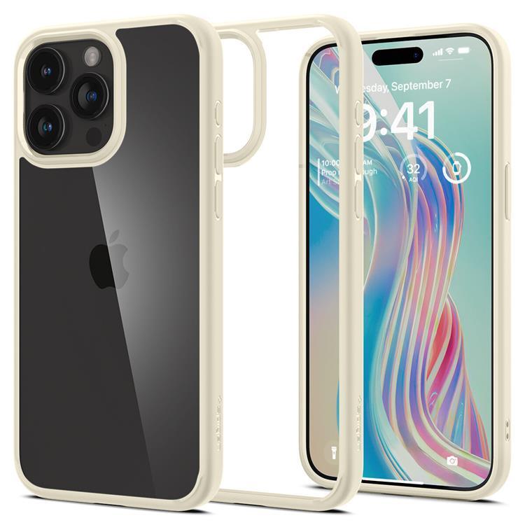 Spigen iPhone 15 Pro Max Mobilskal Ultra Hybrid - Beige | 2353 | AlltMobil