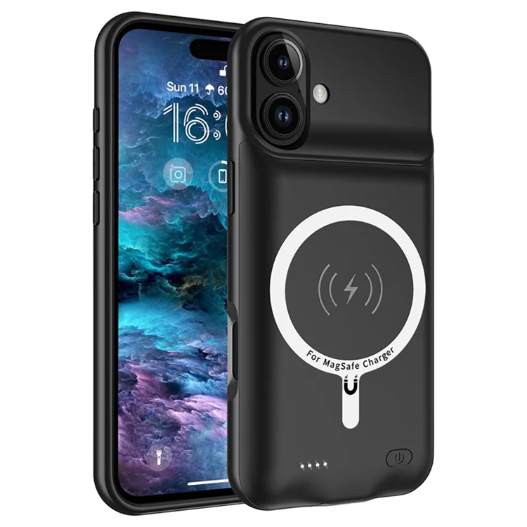 iPhone 16 Plus Batteriskal Magsafe 7000mAh B19 - Svart | 2353 | AlltMobil