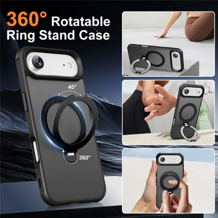 A-One Brand - iPhone Air Mobilskal MagSafe Kickstand TPU + PC - Svart