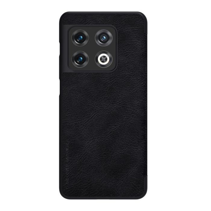 UTGATT1 - Nillkin OnePlus 10 Pro Plånboksfodral Qin Läder Holster - Svart