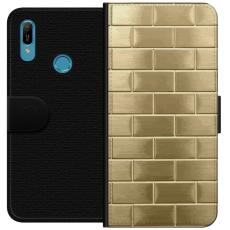 iSecrets - Pl&aring;nboksfodral till Huawei Y6 (2019) med Gyllene Murstenar