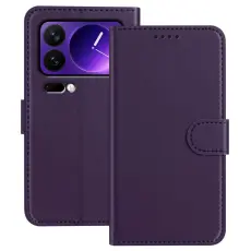 A-One Brand - Xiaomi 17 Pro Pl&aring;nboksfodral Solid Color Anti Drop - Lila