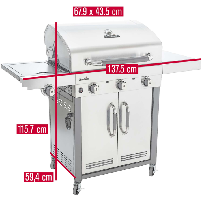 Char-Broil - Char-Broil Gasolgrill Advantage 345 S 3+1 Brännare