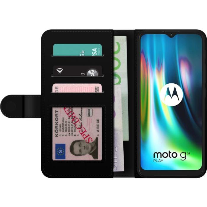 iSecrets - Plånboksfodral till Motorola Moto G9 Play med Blommigt