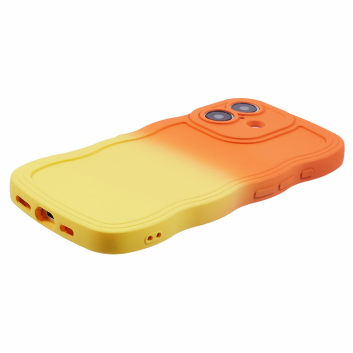 A-One Brand - iPhone 17 Mobiskal Gradient Color TPU - Orange + Gul
