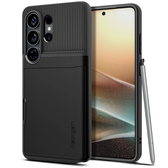 Spigen - Spigen Mobilskal För Galaxy S26 Ultra Slim Armor CS - Svart