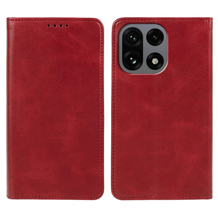 OnePlus 15 5G Plånboksfodral Calf Strong PU Läder (Röd) | 2353 | AlltMobil