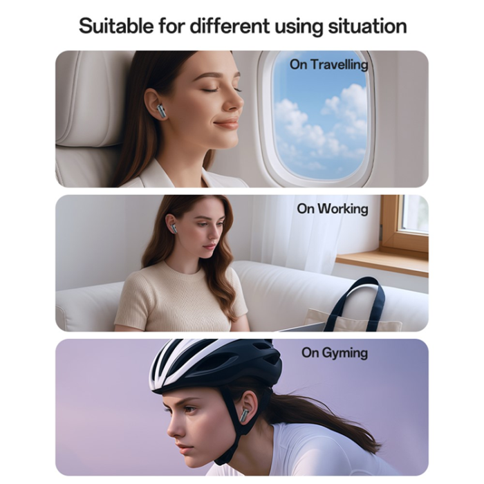 Yesido - YESIDO TWS Trådlösa Bluetooth-Hörlurar Semi In-ear TWS36 - Svart