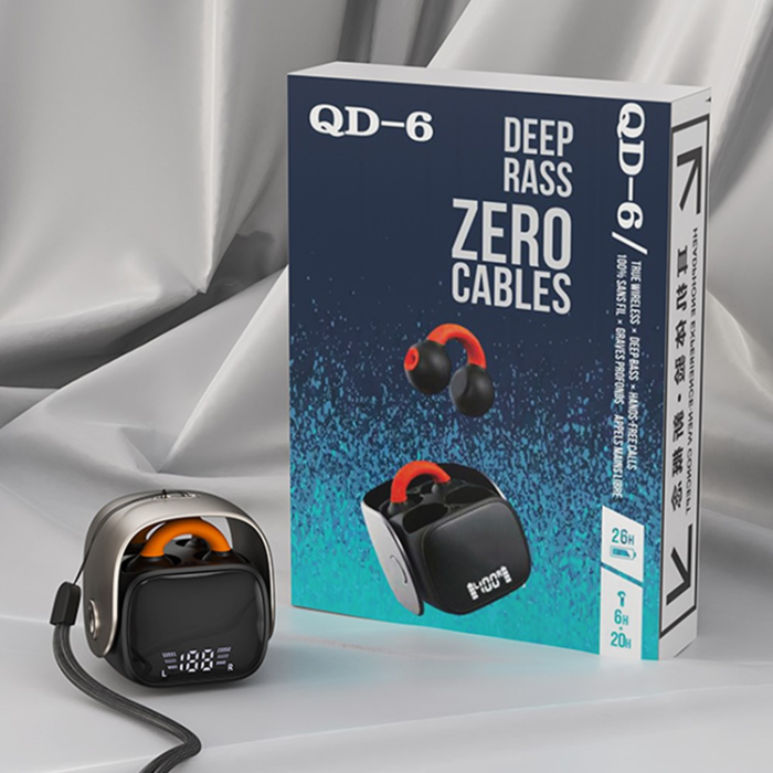 A-One Brand - Trådlösa Hörlurar Ear Clip Bluetooth Sports Stereo QH51