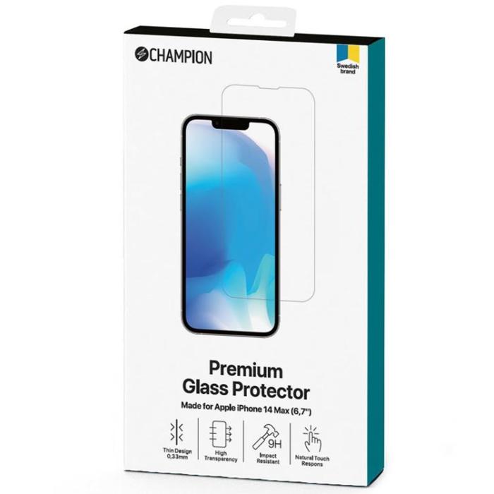 Champion - CHAMPION iPhone 14 Plus Skärmskydd i Härdat glas