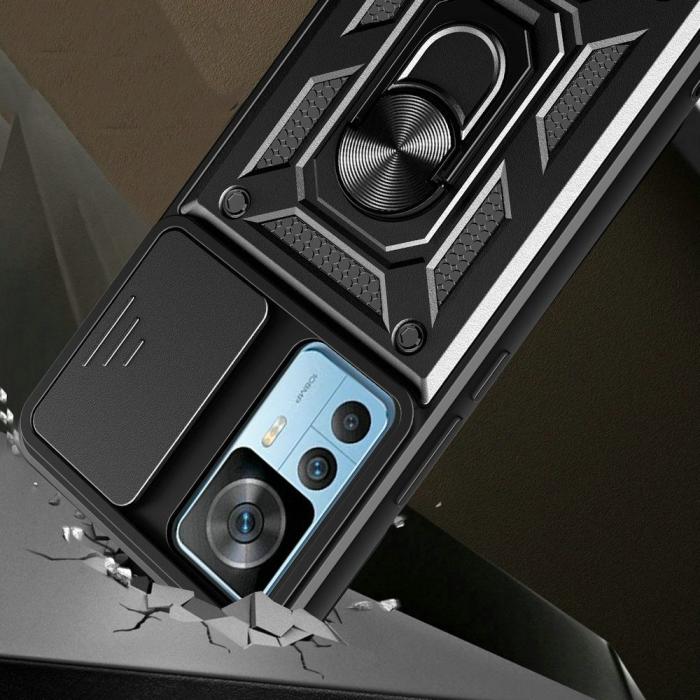 UTGATT5 - Tech-Protect Xiaomi 12T/12T Pro Skal Camshield Pro - Svart
