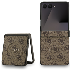 Guess - Guess Mobilskal F&ouml;r Galaxy Z Flip 7 MagSafe 4G Classic - Brun