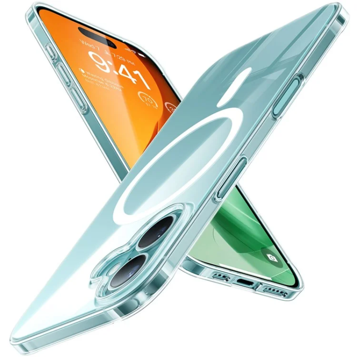 Torras - Torras iPhone 16 Plus Mobilskal Magsafe Shockproof - Transparent